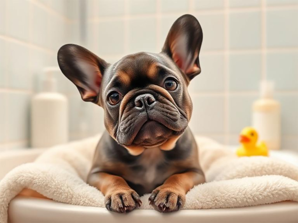 Französische Bulldogge baden & pflegen – das musst du wissen